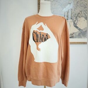 ✨ CHLOE graphic print hands sweatshirt